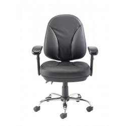 Puma | Leather Chair with Swivel Base