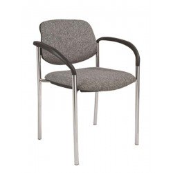Iris | Fabric Chair with Leg Base