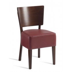 Wine | Wooden Chair with Leg Base