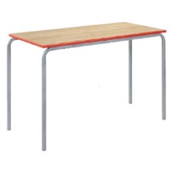 Classroom Table | 1100mm x 550mm Rectangular Crushed Bent Frame - PU Edge