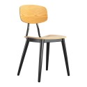 Juna | Ply Oak Chair with Black Steel Frame