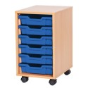 Classroom Storage | Single Bay 6 Tray Storage Unit