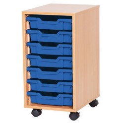 Classroom Storage | Single Bay 7 Tray Storage Unit
