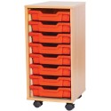Classroom Storage | Single Bay 8 Tray Storage Unit