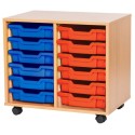 Classroom Storage | Double Bay 12 Tray Storage Unit