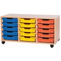 Classroom Storage | Triple Bay 15 Tray Storage Unit