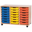 Classroom Storage | Triple Bay 21 Tray Storage Unit