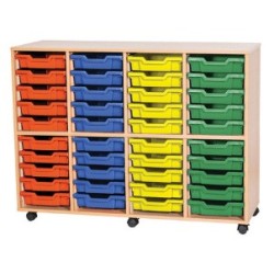 Classroom Storage | Quad Bay 40 Tray Storage Unit