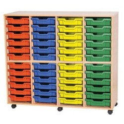 Classroom Storage | Quad Bay 48 Tray Storage Unit