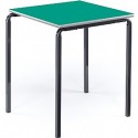 Classroom Table | 600mm x 600mm Square Crushed Bent Frame - MDF Edge