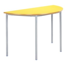 Classroom Table | 1100mm Semi Circular Fully Welded Frame - MDF Edge