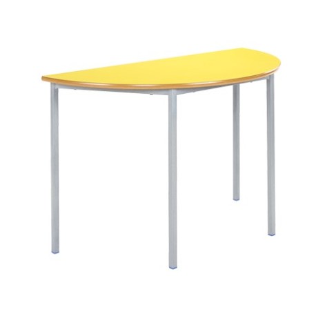 Classroom Table | 1200mm Semi Circular Fully Welded Frame - PU Edge