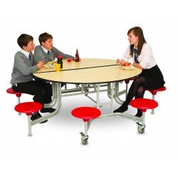 Round Mobile Folding Table
