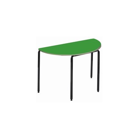 Semi Circular Classroom Table - Crushbend Frame - MDF Edge